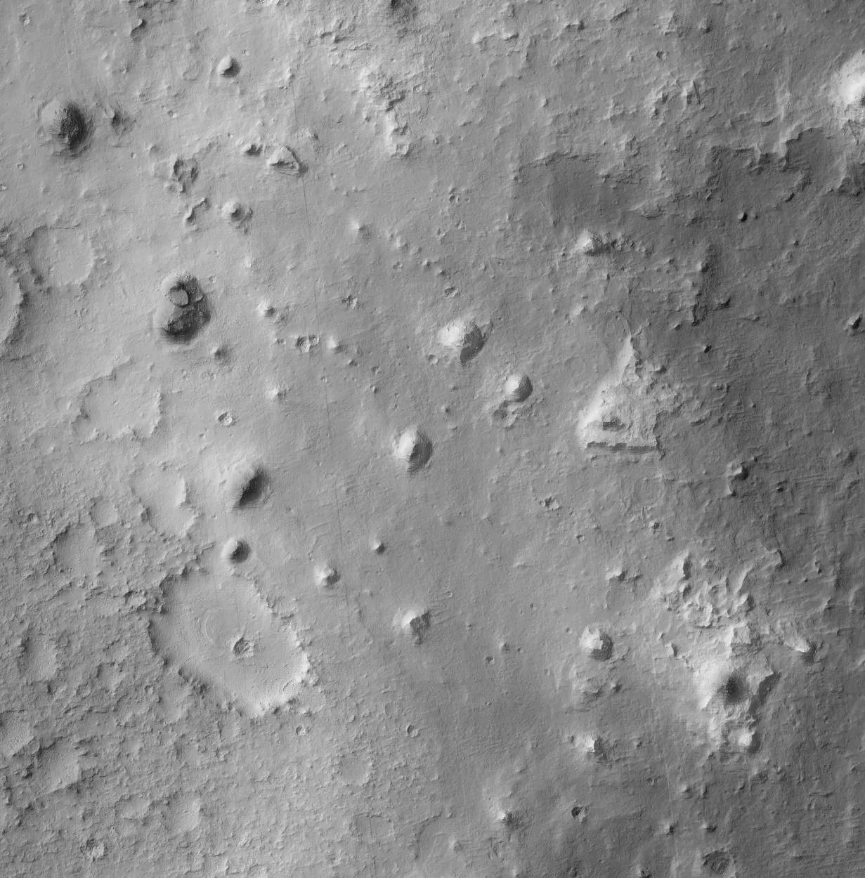 Image 2: Square-ish cutout in grayscale Square-ish grayscale cutout of the terrain